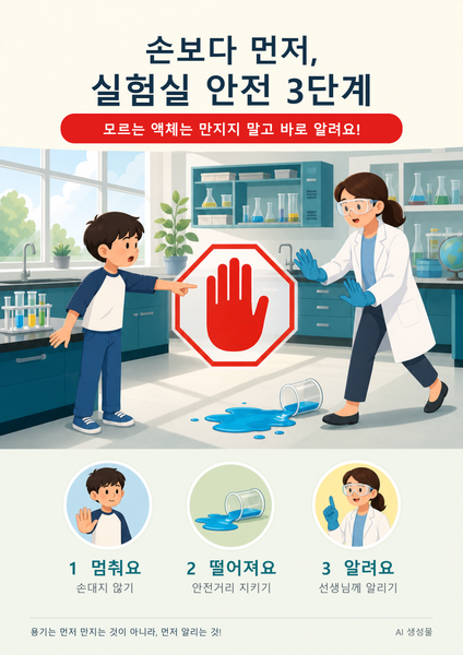손보다 먼저, 실험실 안전 3단계