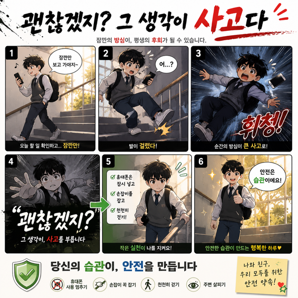 괜찮겠지?그 생각이 사고다